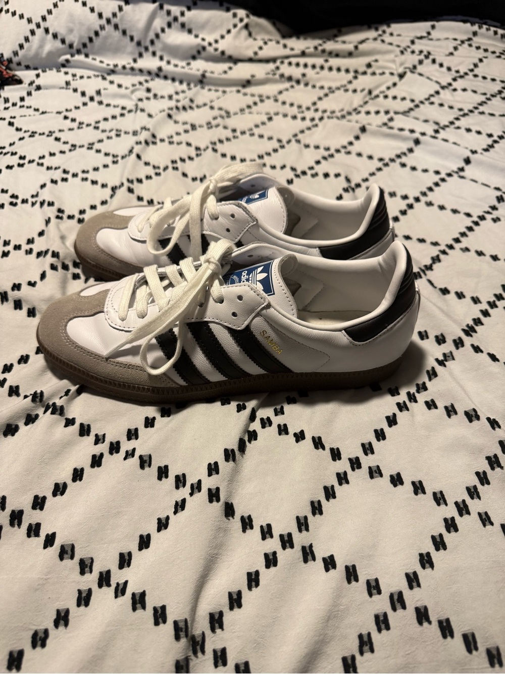 Adidas Sambas Classic White Black Gray - Picture 3 of 7